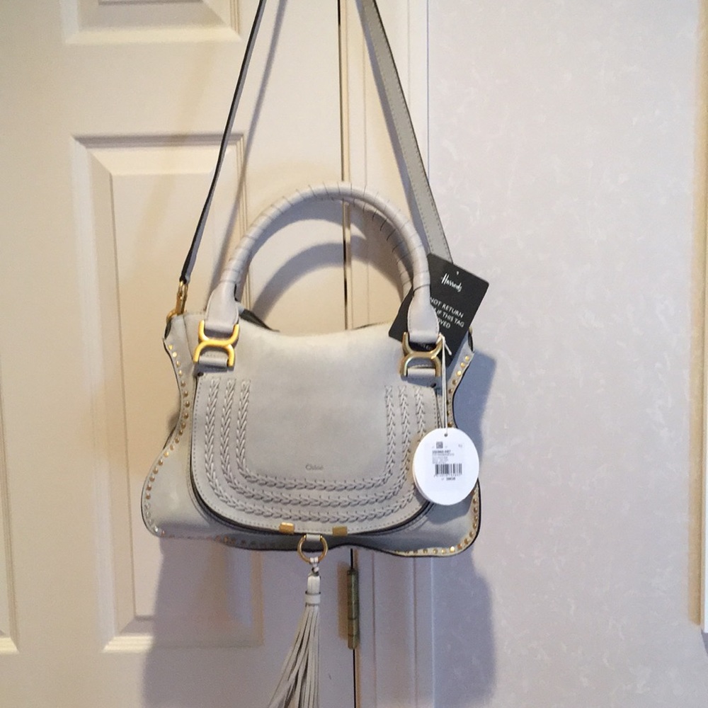 CHLOE MARCIE MEDIUM SUEDE BAG